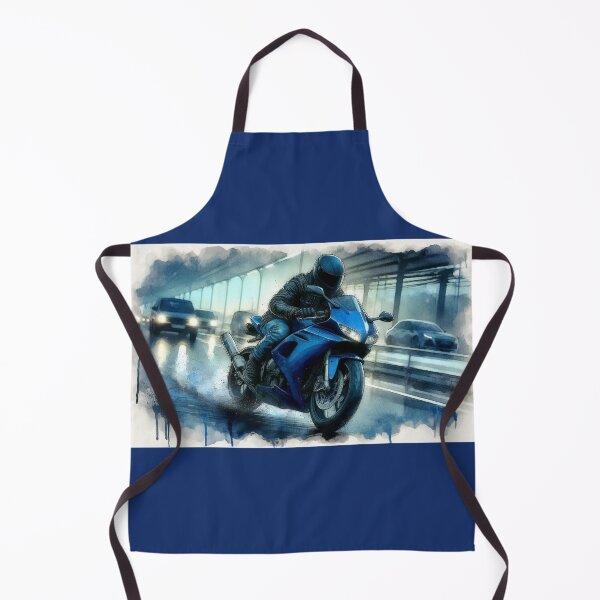 Item preview, Blue Ducati in a Wet Street Scene designed and sold by Halifaxartguy.