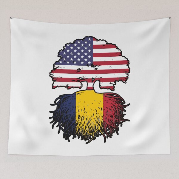 Item preview, Chad Chadian American USA Tree Roots Flag designed and sold by FlagX.
