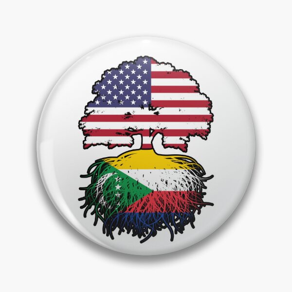 Item preview, Comoros Comorian American USA Tree Roots Flag designed and sold by FlagX.