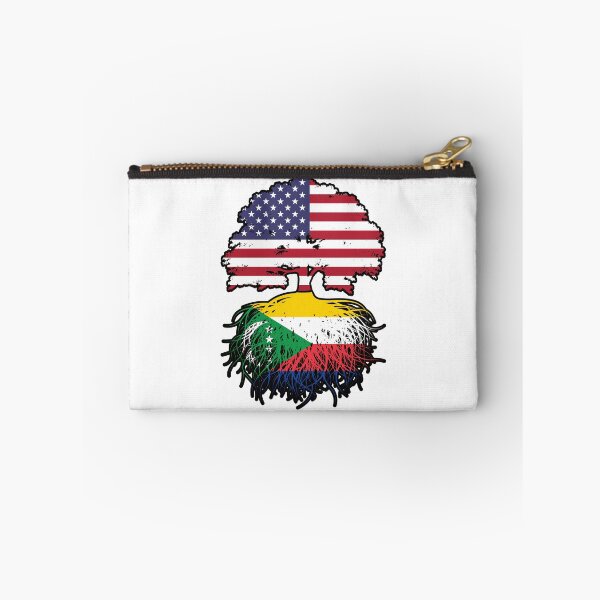 Item preview, Comoros Comorian American USA Tree Roots Flag designed and sold by FlagX.