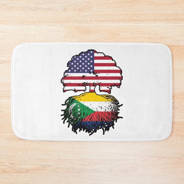 Item preview, Comoros Comorian American USA Tree Roots Flag designed and sold by FlagX.