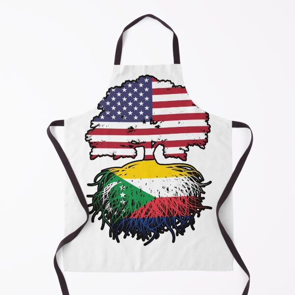 Item preview, Comoros Comorian American USA Tree Roots Flag designed and sold by FlagX.