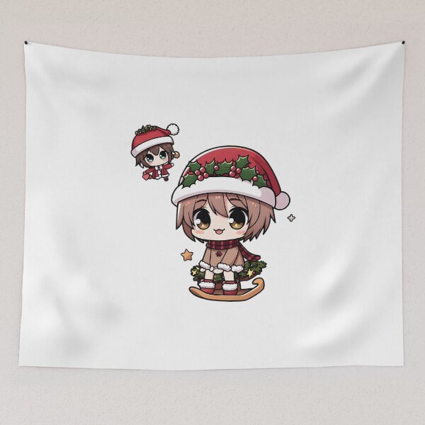 Item preview, Chibi Anime Girl Christmas  designed and sold by StickyGuys.