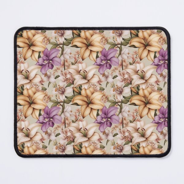 Item preview, Romantic Lily and Orchid Seamless Floral Pattern designed and sold by VoyteksDesigns.