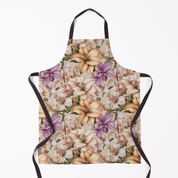 Item preview, Romantic Lily and Orchid Seamless Floral Pattern designed and sold by VoyteksDesigns.