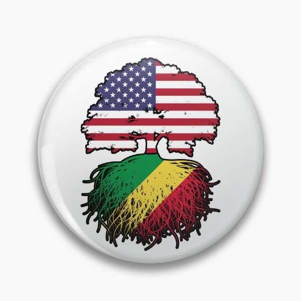 Item preview, Congo Congolese American USA Tree Roots Flag designed and sold by FlagX.