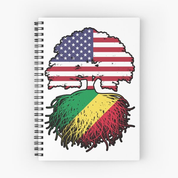Item preview, Congo Congolese American USA Tree Roots Flag designed and sold by FlagX.