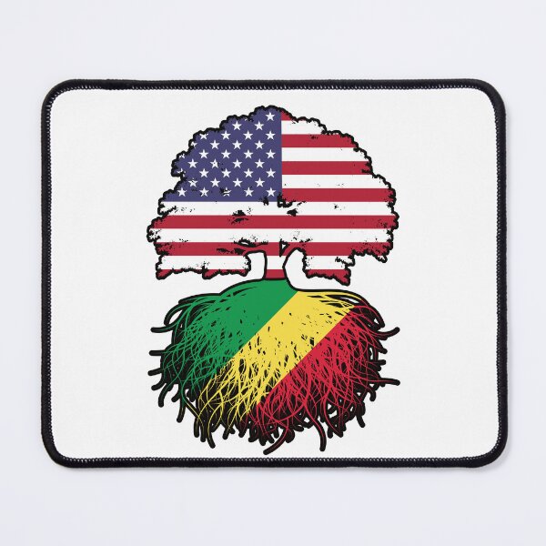 Item preview, Congo Congolese American USA Tree Roots Flag designed and sold by FlagX.