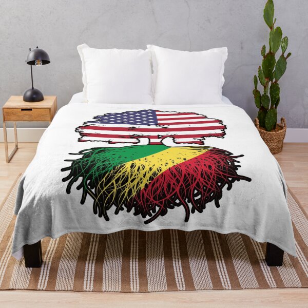 Item preview, Congo Congolese American USA Tree Roots Flag designed and sold by FlagX.