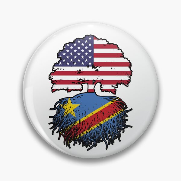 Item preview, Congo Congolese American USA Tree Roots Flag designed and sold by FlagX.