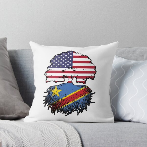 Item preview, Congo Congolese American USA Tree Roots Flag designed and sold by FlagX.