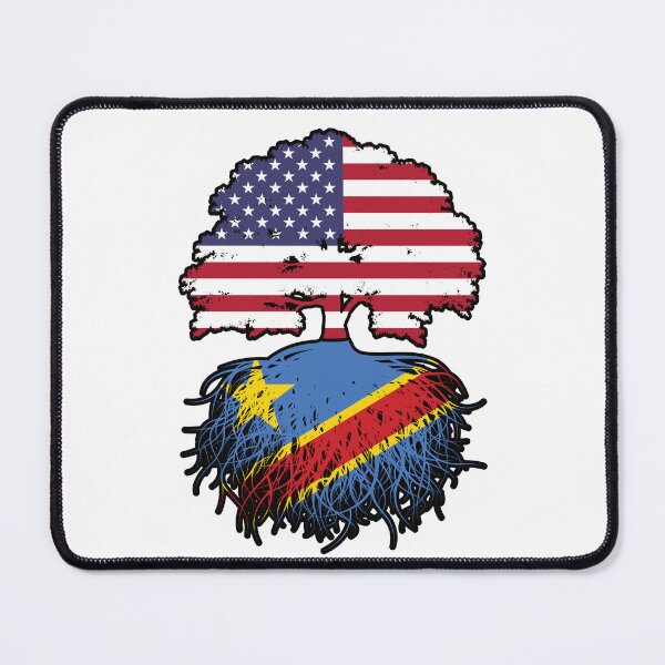 Item preview, Congo Congolese American USA Tree Roots Flag designed and sold by FlagX.