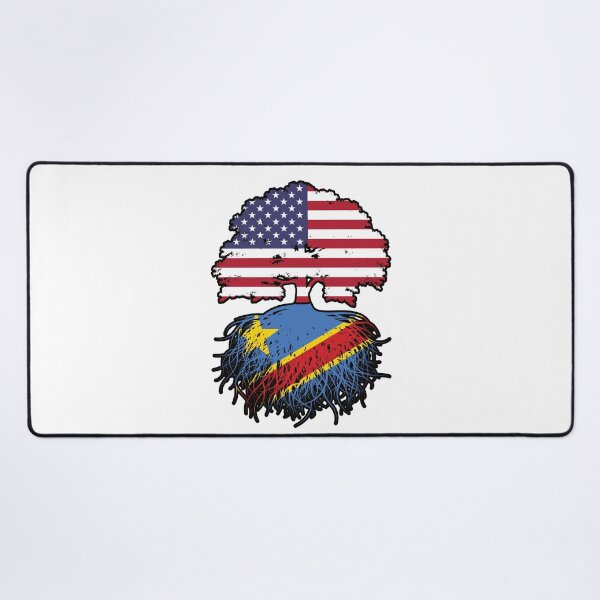 Item preview, Congo Congolese American USA Tree Roots Flag designed and sold by FlagX.