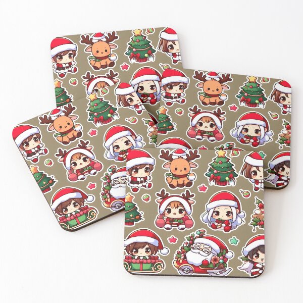 Item preview, Christmas Anime Patterns  designed and sold by StickyGuys.