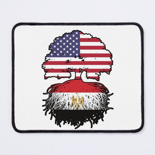 Item preview, Egypt Egyptian American USA Tree Roots Flag designed and sold by FlagX.