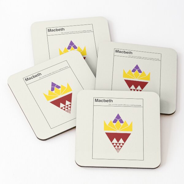 Item preview, Macbeth Shakespeare Minimalist Abstract Art Design designed and sold by kakarikihill.