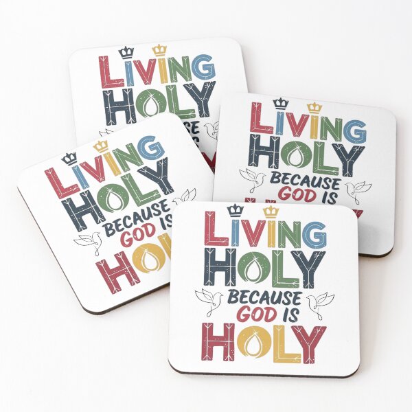 Item preview, LIVING HOLY BECAUSE GOD IS HOLY designed and sold by Faithloveshop.