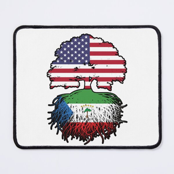 Item preview, Equatorial Guinea Equatorial Guinean American USA Tree Roots Flag designed and sold by FlagX.