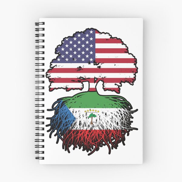 Item preview, Equatorial Guinea Equatorial Guinean American USA Tree Roots Flag designed and sold by FlagX.