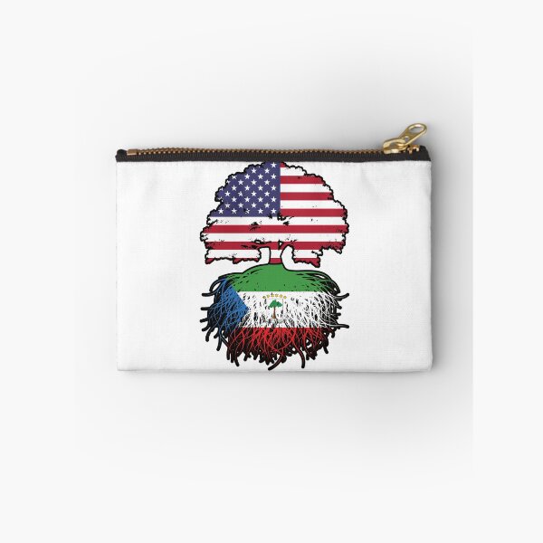 Item preview, Equatorial Guinea Equatorial Guinean American USA Tree Roots Flag designed and sold by FlagX.