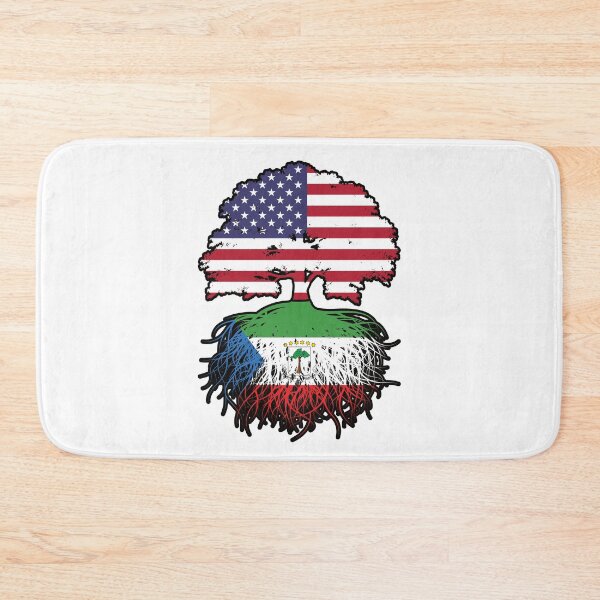 Item preview, Equatorial Guinea Equatorial Guinean American USA Tree Roots Flag designed and sold by FlagX.