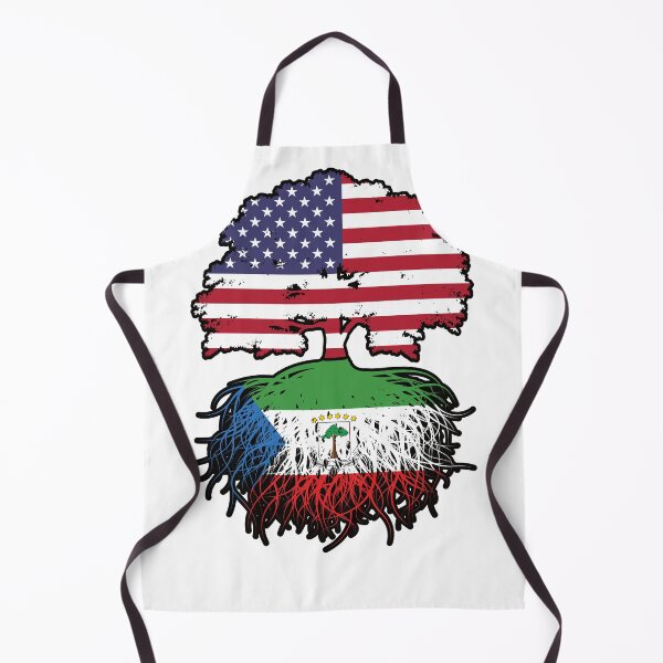 Item preview, Equatorial Guinea Equatorial Guinean American USA Tree Roots Flag designed and sold by FlagX.