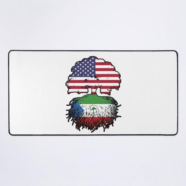 Item preview, Equatorial Guinea Equatorial Guinean American USA Tree Roots Flag designed and sold by FlagX.