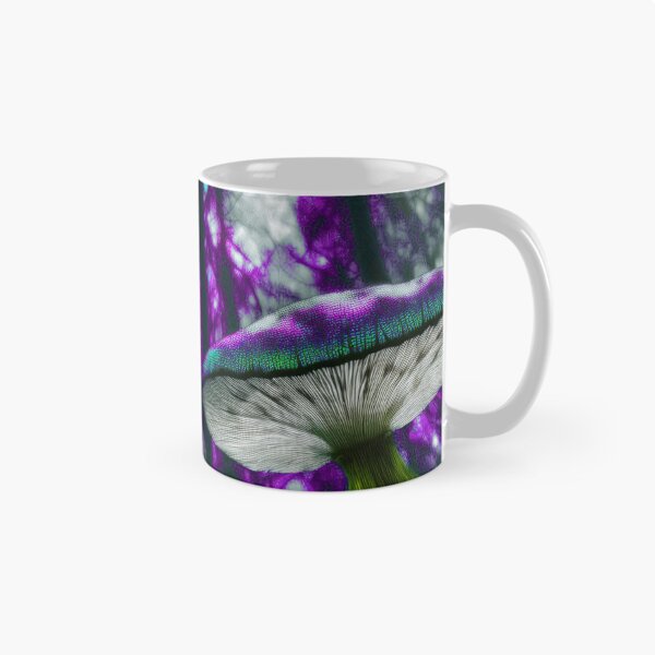 Item preview, Psychedelic, magical forest and colorful, inky mushrooms.4 designed and sold by My-fake-places.