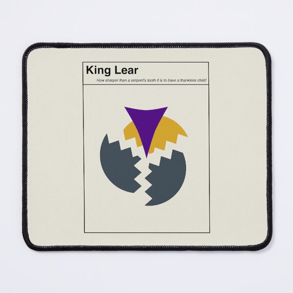 Item preview, King Lear Shakespeare Minimalist Abstract Art Design designed and sold by kakarikihill.