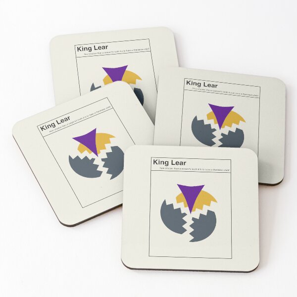 Item preview, King Lear Shakespeare Minimalist Abstract Art Design designed and sold by kakarikihill.