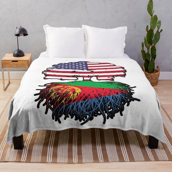 Item preview, Eritrea Eritrean American USA Tree Roots Flag designed and sold by FlagX.