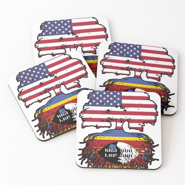Item preview, Eswatini Swazi American USA Tree Roots Flag designed and sold by FlagX.