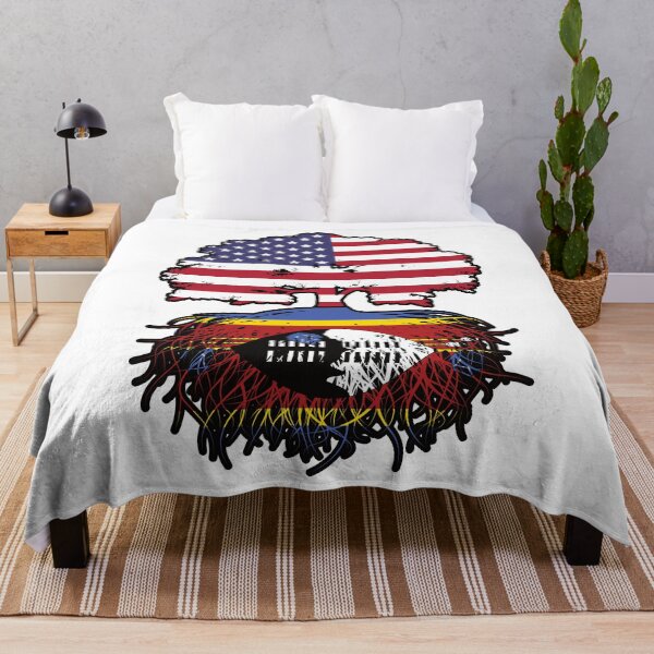 Item preview, Eswatini Swazi American USA Tree Roots Flag designed and sold by FlagX.