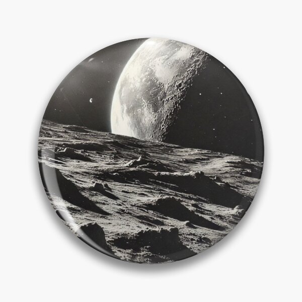 Item preview, Lunar Landscape Retro Vision designed and sold by RuiTructt.