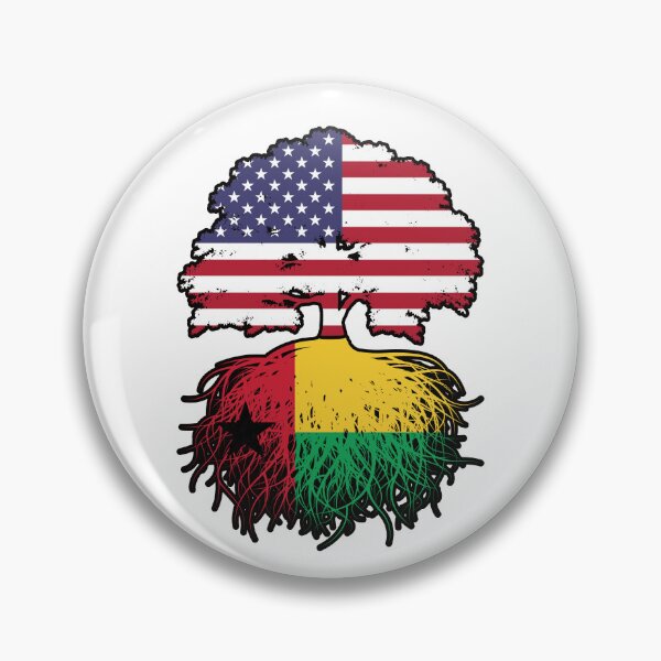 Item preview, Guinea-Bissau Bissau-Guinean American USA Tree Roots Flag designed and sold by FlagX.