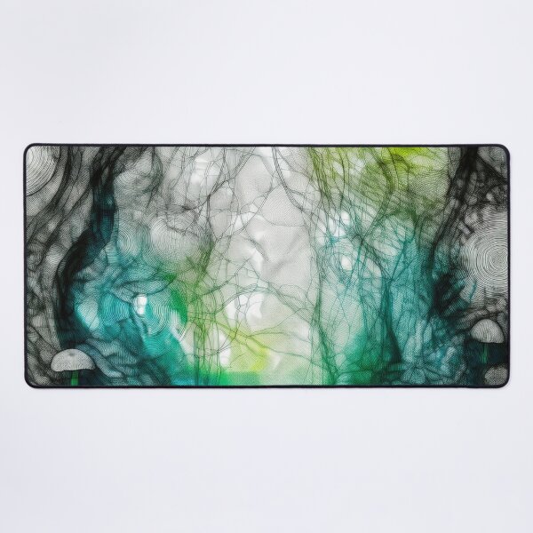 Item preview, Psychedelic, magical forest and colorful, inky mushrooms.7 designed and sold by My-fake-places.