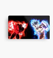 Goku mastered Ultra Instinct vs. Jiren full power Metal Print