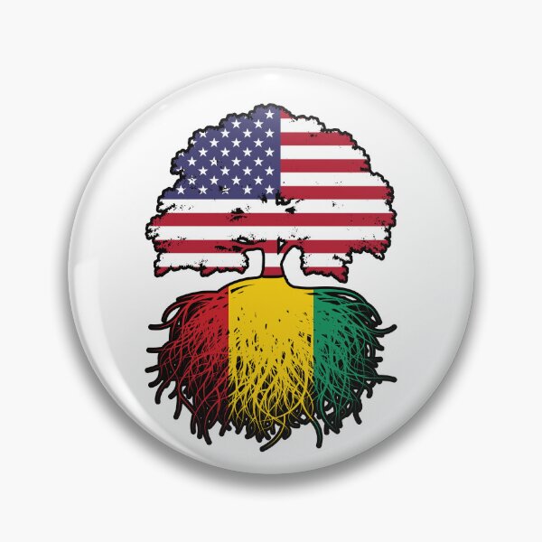 Item preview, Guinea Guinean American USA Tree Roots Flag designed and sold by FlagX.