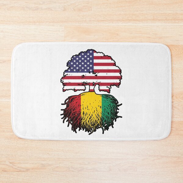 Item preview, Guinea Guinean American USA Tree Roots Flag designed and sold by FlagX.