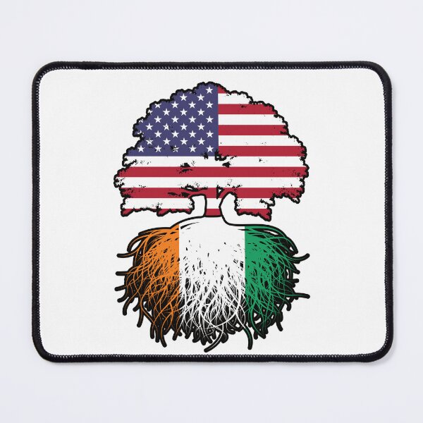 Item preview, Ivory Coast Ivorian American USA Tree Roots Flag designed and sold by FlagX.