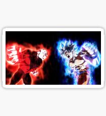 Goku mastered Ultra Instinct vs. Jiren full power Sticker