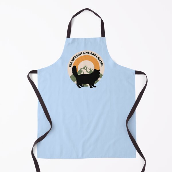 Item preview, The meowntains are calling retro circle cat meowntaineer designed and sold by Cat-Adventures.