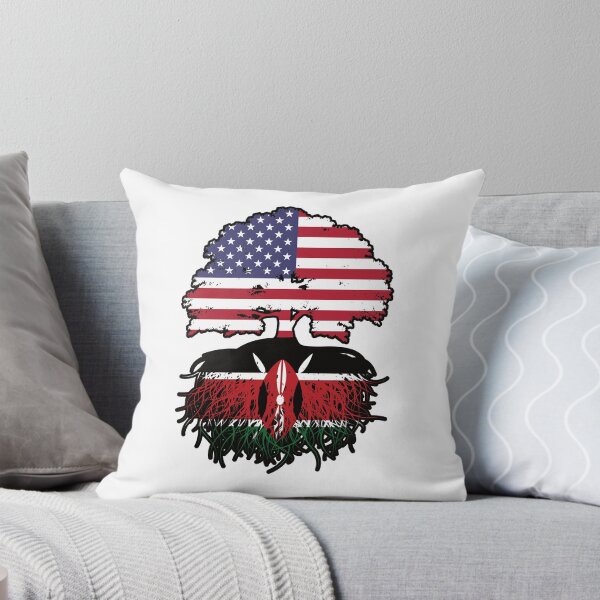 Item preview, Kenya Kenyan American USA Tree Roots Flag designed and sold by FlagX.
