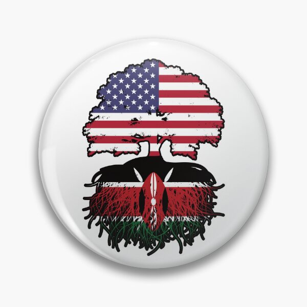 Item preview, Kenya Kenyan American USA Tree Roots Flag designed and sold by FlagX.