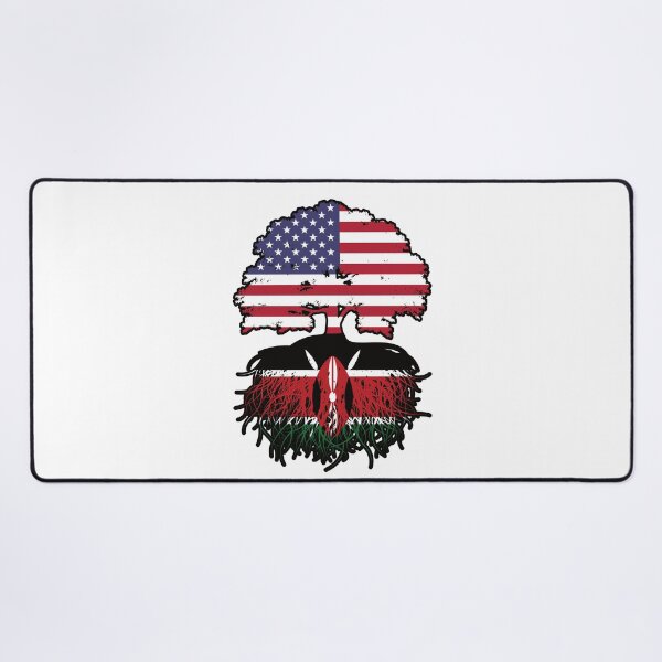 Item preview, Kenya Kenyan American USA Tree Roots Flag designed and sold by FlagX.