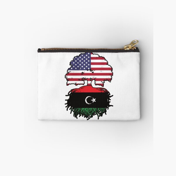 Item preview, Libya Libyan American USA Tree Roots Flag designed and sold by FlagX.