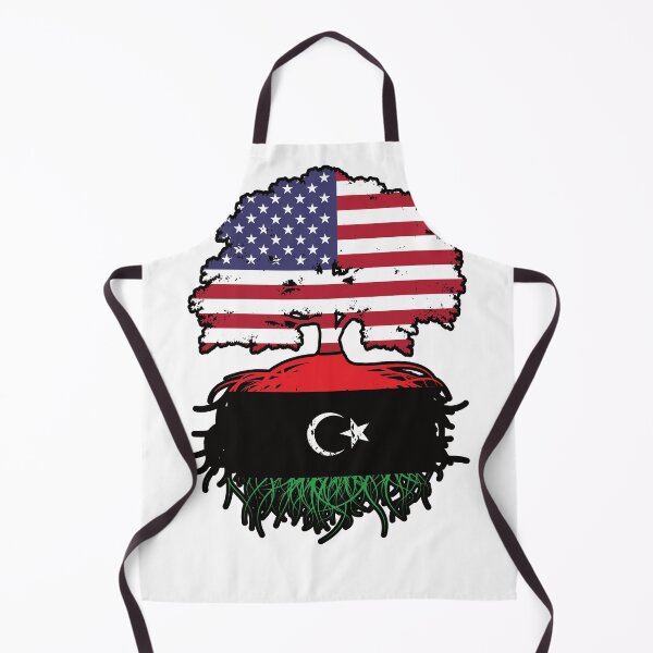 Item preview, Libya Libyan American USA Tree Roots Flag designed and sold by FlagX.
