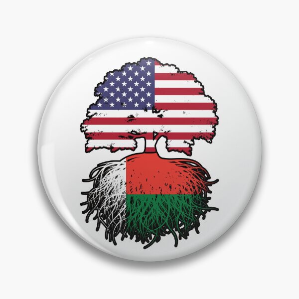 Item preview, Madagascar Malagasy American USA Tree Roots Flag designed and sold by FlagX.