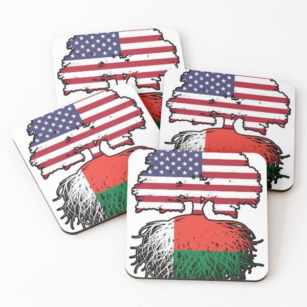 Item preview, Madagascar Malagasy American USA Tree Roots Flag designed and sold by FlagX.