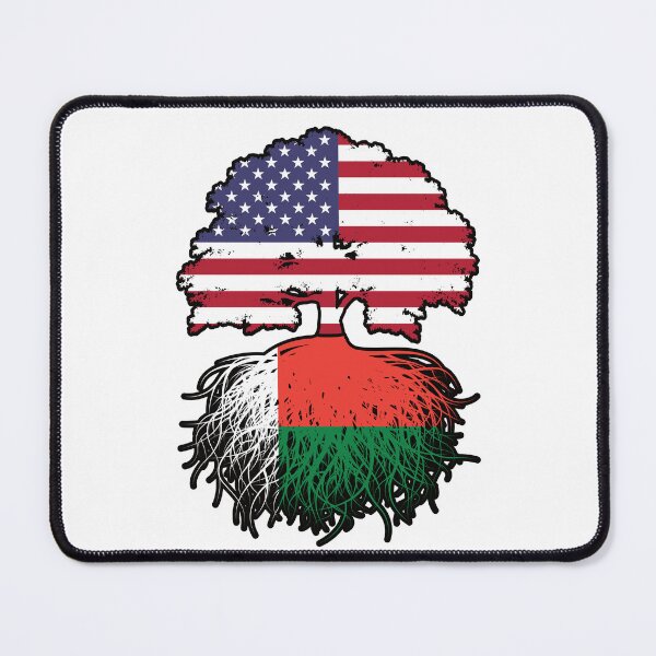 Item preview, Madagascar Malagasy American USA Tree Roots Flag designed and sold by FlagX.